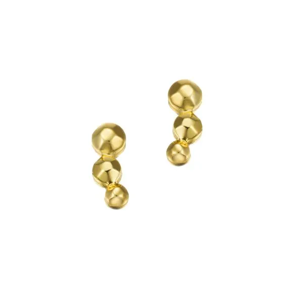 CELESTIAL Collection Sterling Silver Faceted Earrings Hudson Valley Goldsmith New Paltz, NY