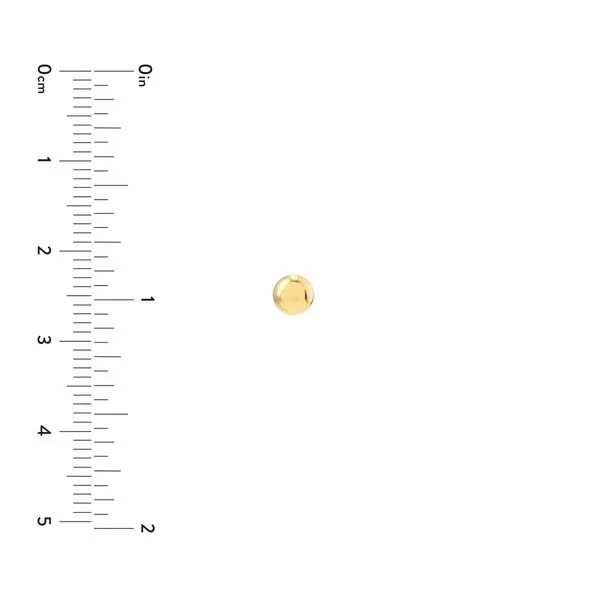 14K Yellow Gold Flat Round Pebble Stud Earrings Image 3 Hudson Valley Goldsmith New Paltz, NY