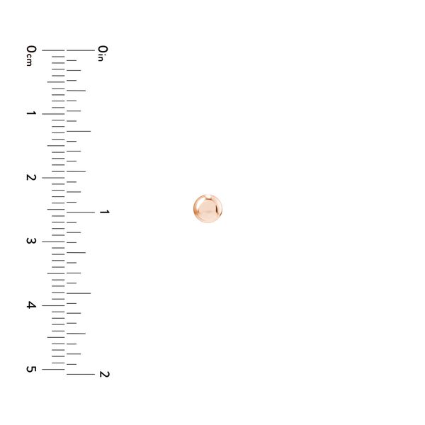 14K Rose Gold Pebble Stud Earrings Image 2 Hudson Valley Goldsmith New Paltz, NY