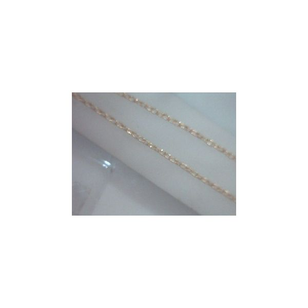 14k yellow gold textured cable chain 2mm 20