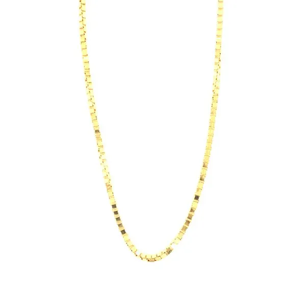 14k yellow gold 1mm box style chain 18