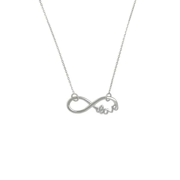 Sterling Silver Infinity Symbol Love Adjustable Necklace Hudson Valley Goldsmith New Paltz, NY