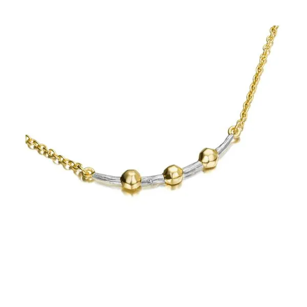 CELESTIAL Collection Sterling Silver and 18K Gold Vermeil Necklace Hudson Valley Goldsmith New Paltz, NY