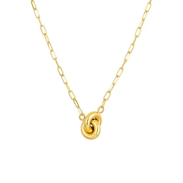 14K Yellow Gold Knot Forzentina Necklace Hudson Valley Goldsmith New Paltz, NY