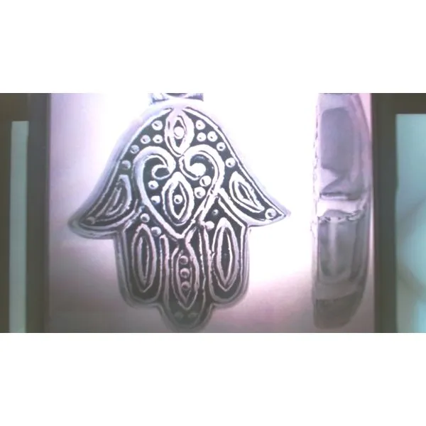 Sterling Silver Patina HAMSA Charm Hudson Valley Goldsmith New Paltz, NY