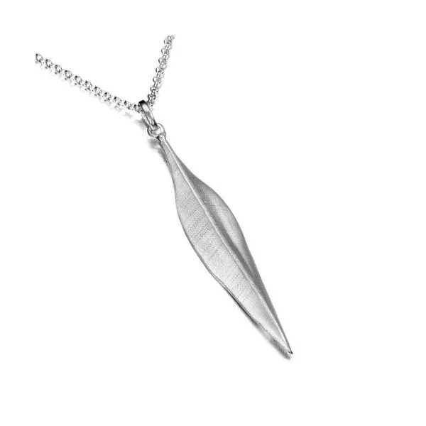 Forest Sterling Silver Leaf Pendant Necklace Hudson Valley Goldsmith New Paltz, NY