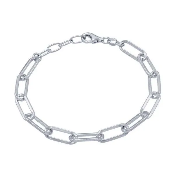 Sterling Silver Paperclip Bracelet 8