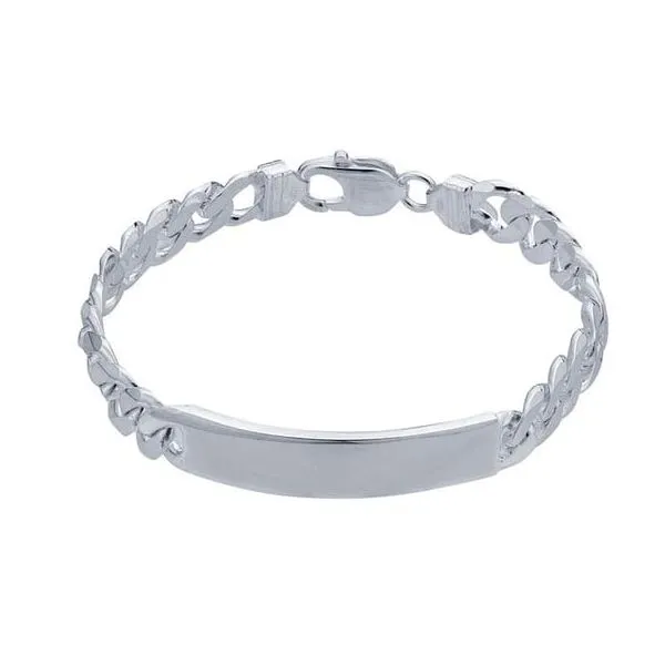 Sterling Silver Curb Chain ID Bracelet Hudson Valley Goldsmith New Paltz, NY