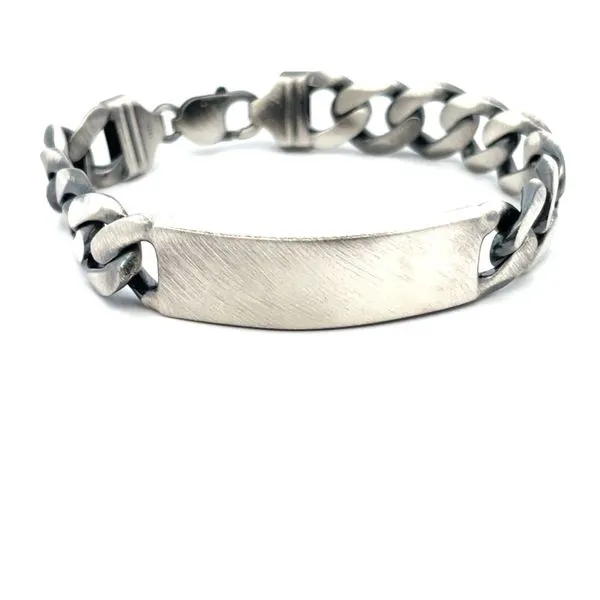 Sterling Silver Curb Chain ID Bracelet Hudson Valley Goldsmith New Paltz, NY