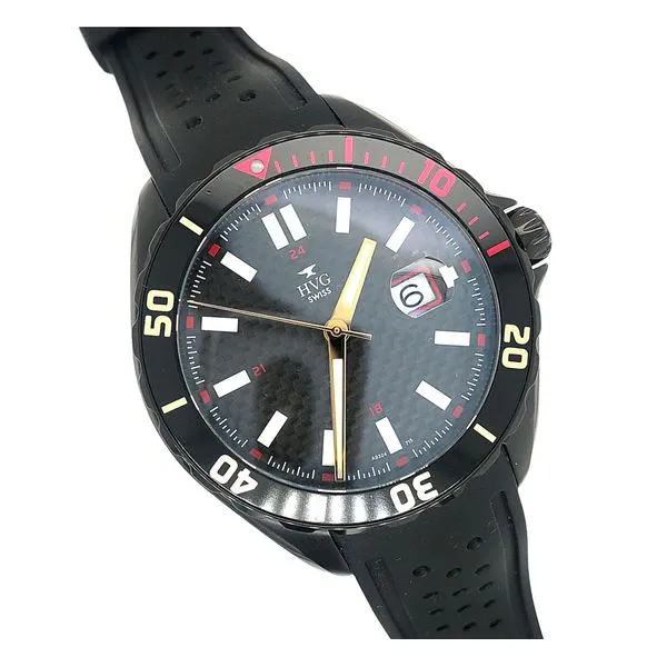 HVG rubber strap Carbon fiber dial diver watch Hudson Valley Goldsmith New Paltz, NY