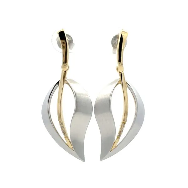 Sterling Silver Leaf Post Earrings Hudson Valley Goldsmith New Paltz, NY