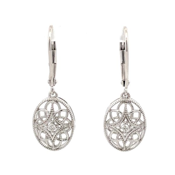 Diamond Accent Vintage Earrings in Sterling Silver Hudson Valley Goldsmith New Paltz, NY