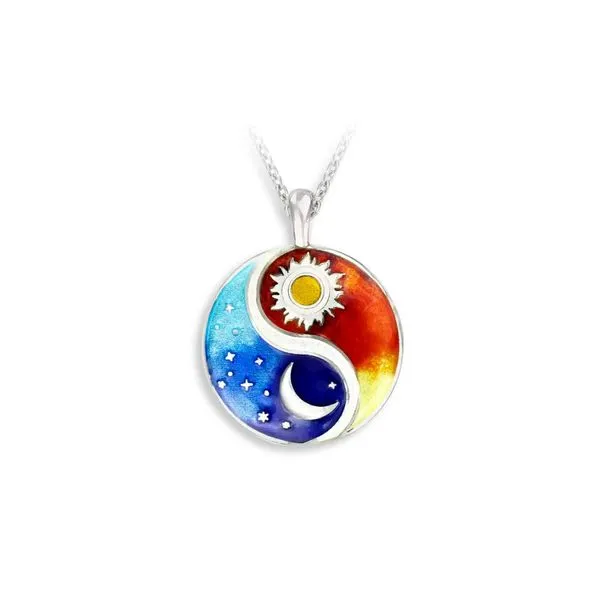 Enamel Reversible Multi Night and Day Necklace Hudson Valley Goldsmith New Paltz, NY