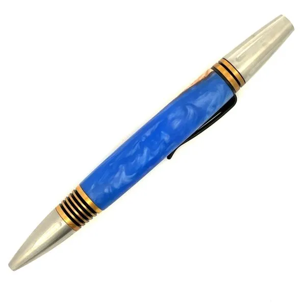 Men's Wood and Resin Hybrid Writing Pen Image 2 Hudson Valley Goldsmith New Paltz, NY
