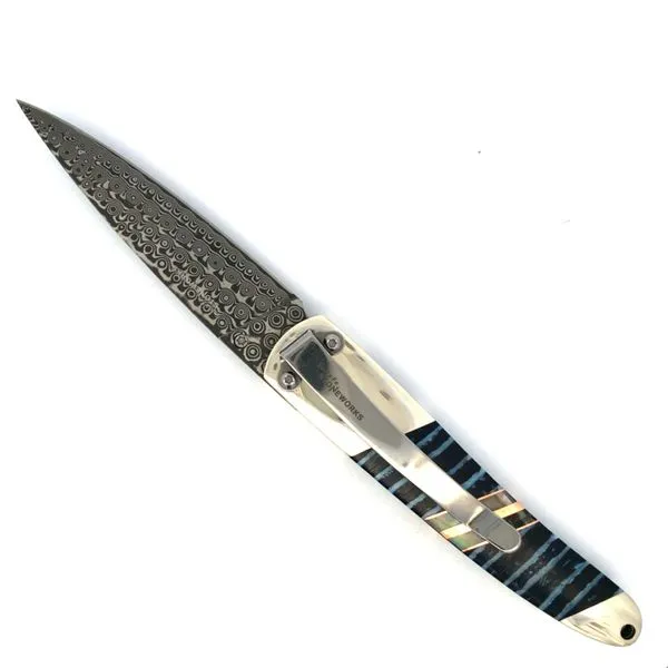Mammoth Tooth Damascus Knife Image 3 Hudson Valley Goldsmith New Paltz, NY