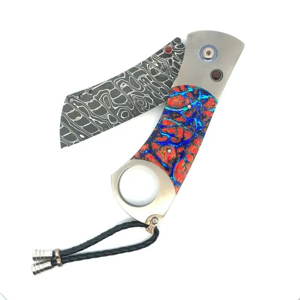 Dichro Inlay Cigar Cutter Image 2 Hudson Valley Goldsmith New Paltz, NY