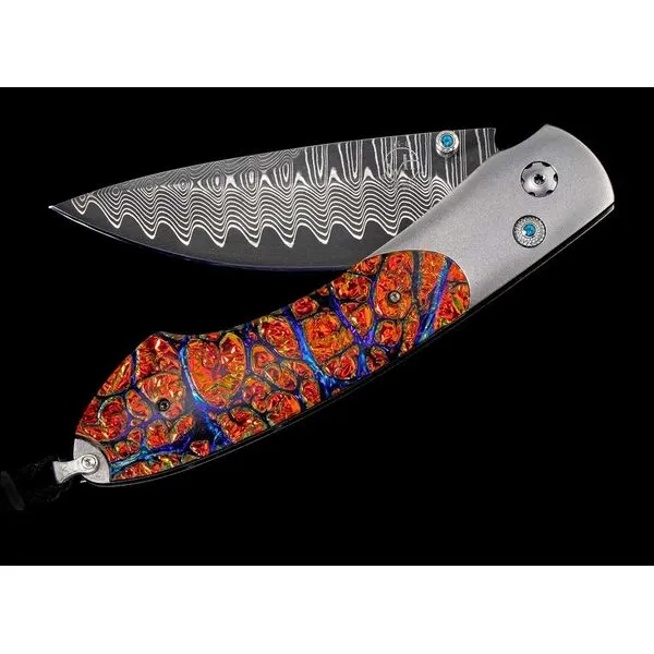 Red Flash Titanium Knife Hudson Valley Goldsmith New Paltz, NY