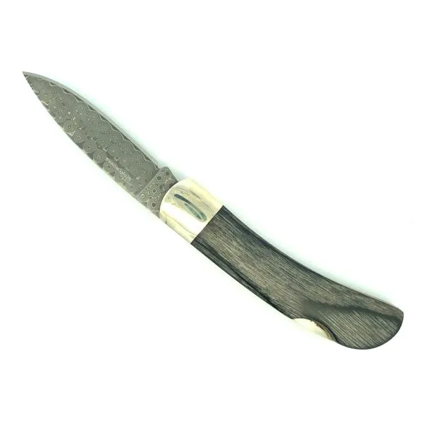 3" Locking Pocket Knife with Fordite Handle Image 3 Hudson Valley Goldsmith New Paltz, NY