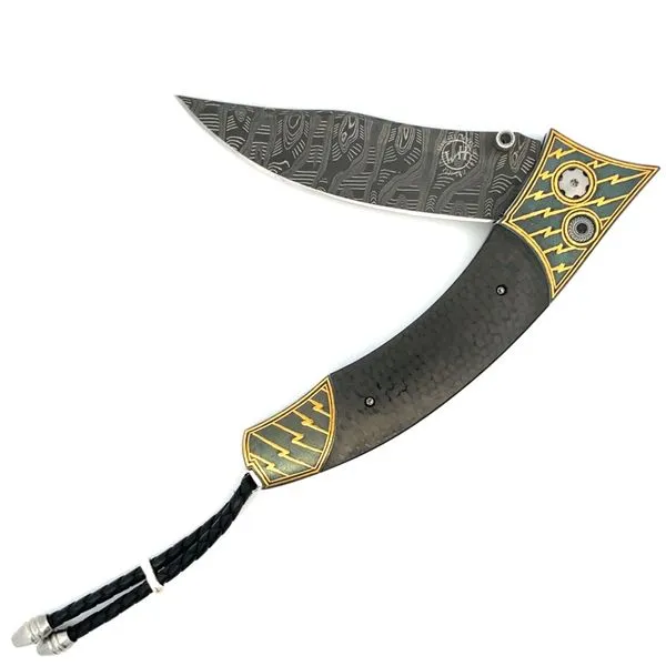 Gold Koftgari Folding Knife Hudson Valley Goldsmith New Paltz, NY