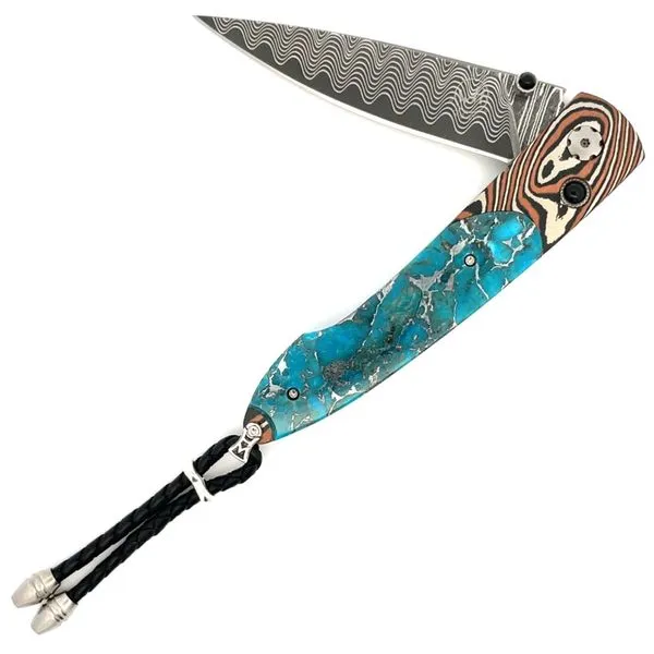 Turquoise Mokume Knives Hudson Valley Goldsmith New Paltz, NY