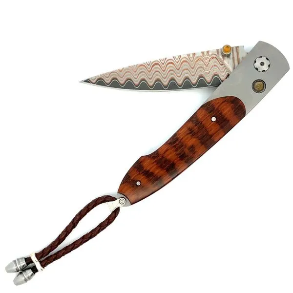 Red Hills Titanium Snakewood Knife Hudson Valley Goldsmith New Paltz, NY