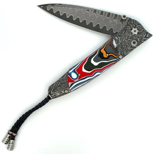 Damascus Fordite Pocketknife Hudson Valley Goldsmith New Paltz, NY