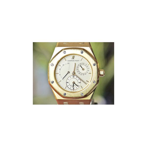 Audemars Piguet Royal Oak Dual Time Yellow Gold 37mm Huffords Jewelry Frontenac, MO