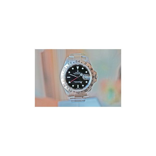 Rolex Explorer II GMT Black Dial Steel 40mm Ref. 16570T Huffords Jewelry Frontenac, MO