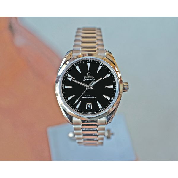 Omega Seamaster Automatic Black Lacquered Dial 41mm Watch Ref. 220.10.41.21.01.002 Huffords Jewelry Frontenac, MO