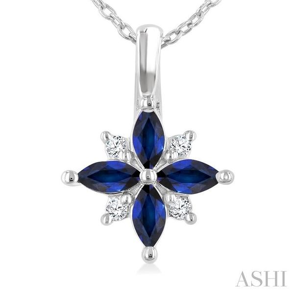 10K White Gold Pendant Necklace Huffords Jewelry Frontenac, MO