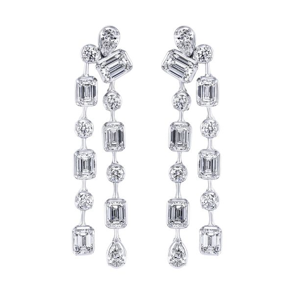 18K White Gold Earrings Huffords Jewelry Frontenac, MO