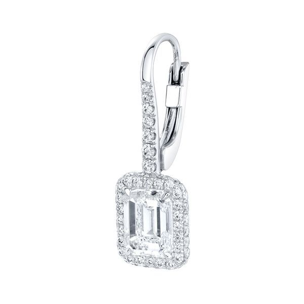 18K White Gold Earrings Image 2 Huffords Jewelry Frontenac, MO