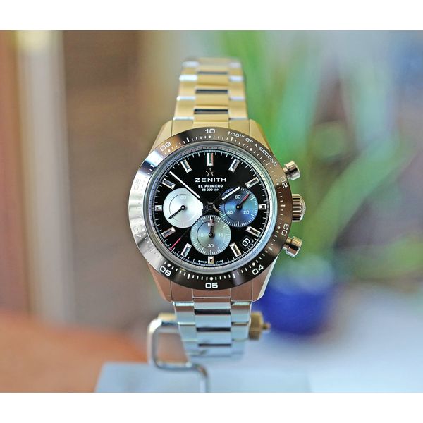Zenith Chronomaster Sport El Primero 3600 Black 41mm 03.3100.3600/21.M3100 PREOWNED Huffords Jewelry Frontenac, MO