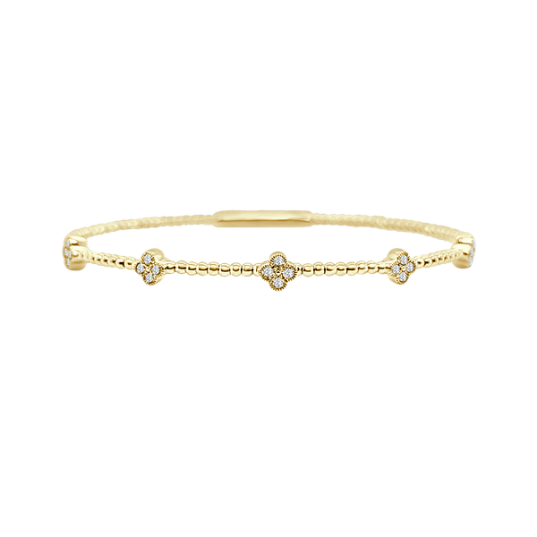 Clover Diamond Flex Bangle Huffords Jewelry Frontenac, MO