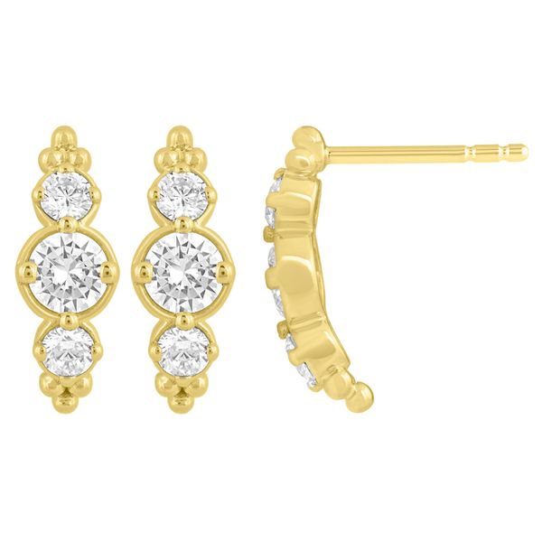 14K Yellow Gold Fashion Earrings Huffords Jewelry Frontenac, MO