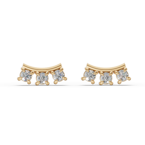 14K Yellow Gold Stud Earrings Huffords Jewelry Frontenac, MO