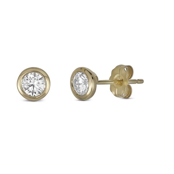 14K Yellow Gold Stud Earrings Huffords Jewelry Frontenac, MO