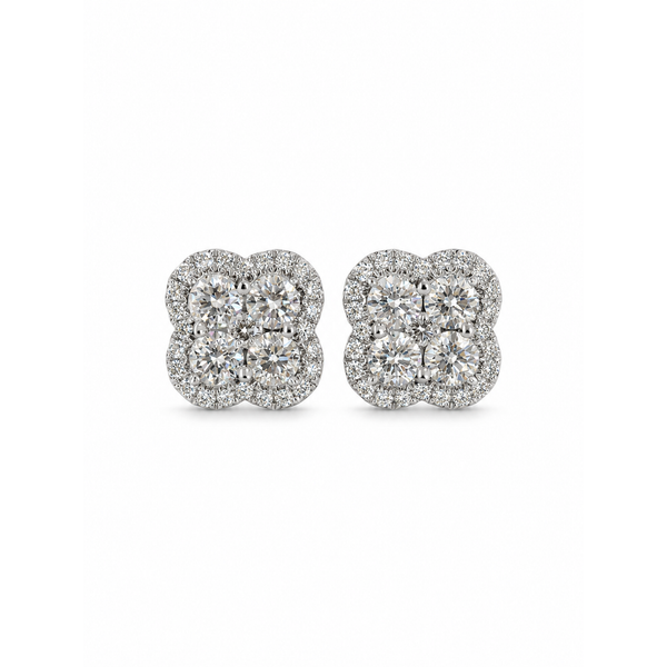 18K White Gold Stud Earrings Huffords Jewelry Frontenac, MO
