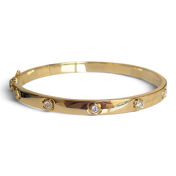 14K Yellow Gold Bangle Bracelet Huffords Jewelry Frontenac, MO