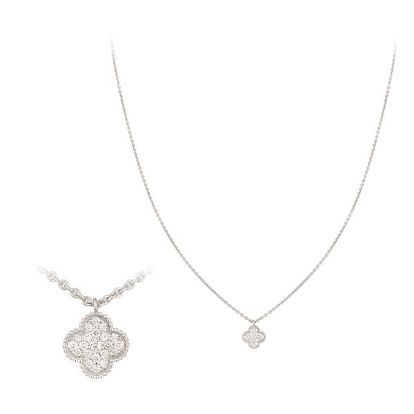 Diamond Clover Necklace Huffords Jewelry Frontenac, MO