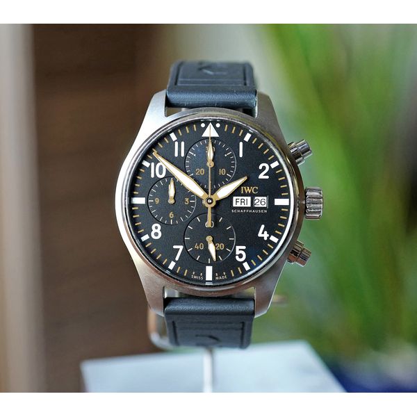 IWC Pilot's Chronograph Steel 41 APXGP Team Colors F1&reg; 41mm Watch Ref. IW388116 Preowned Huffords Jewelry Frontenac, MO