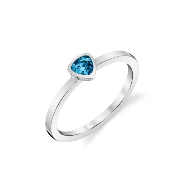 14KW 4.00 Trillion Checkerboard cut London Blue Topaz =.30ct Innsbruck Jewelers St. Anthony, MN