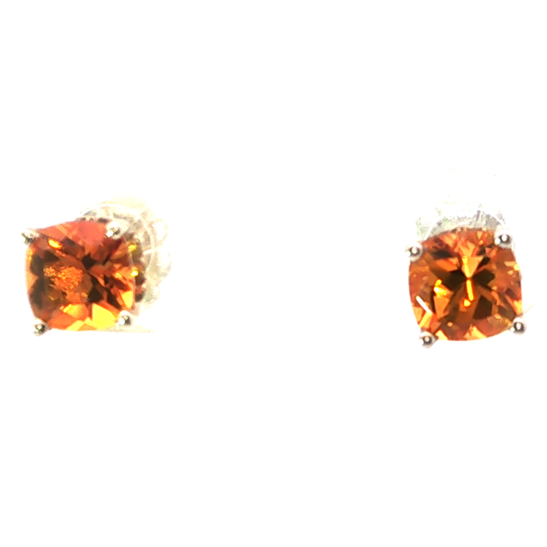 14KW AA Citrine Natural 6x6 Cushion Cut earrings Innsbruck Jewelers St. Anthony, MN