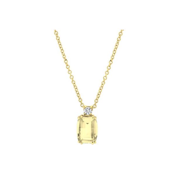 14KYG Light Citrine 9x7 Rectangular Cushion Barrel Cut ~2.00cts Innsbruck Jewelers St. Anthony, MN