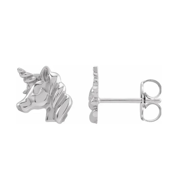 Unicorn Silver Children's earrings Innsbruck Jewelers St. Anthony, MN