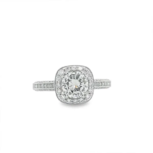 Classic Crescent Cushion Engagement Ring Jais Providenciales, 