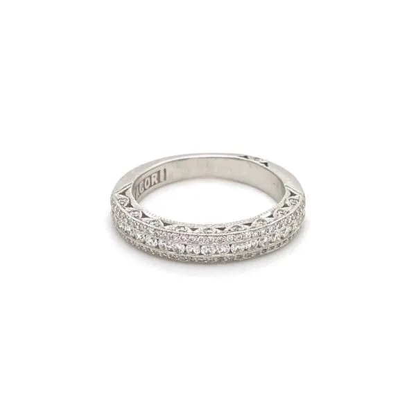 Classic Crescent Half Way Diamond Band Jais Providenciales, 