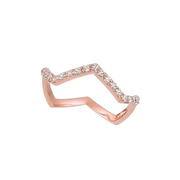 Rose Gold Diamond Crown Ring Jais Providenciales, 