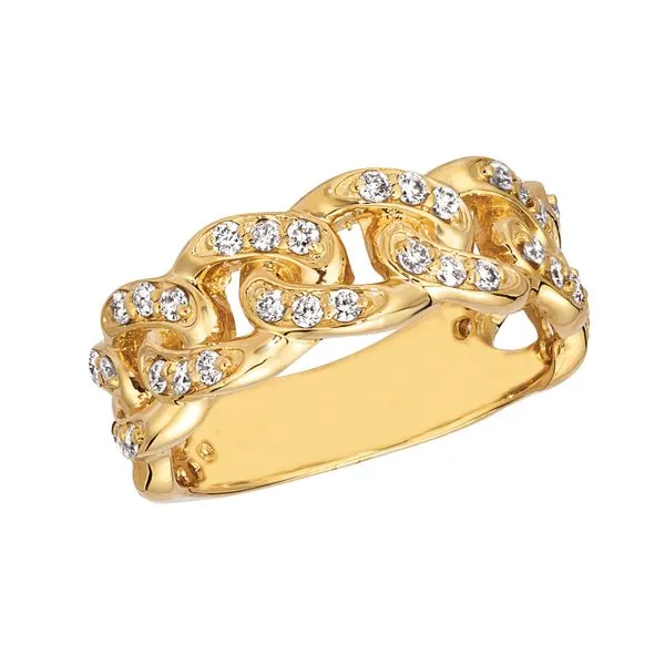 Diamond Cuban Link Ring Jais Providenciales, 