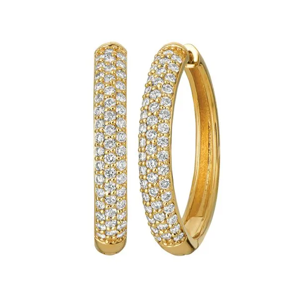 Diamond Hoop Earrings Jais Providenciales, 